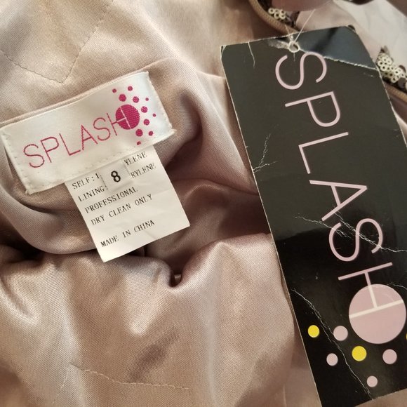 SPLASH Leopard Sequin Cocktail Party Dress Women's Size 8 * NEW with Tags - Picture 12 of 12